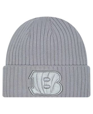 New Era - Big Boys and Girls Gray Cincinnati Bengals Color Pack Cuffed Knit Hat