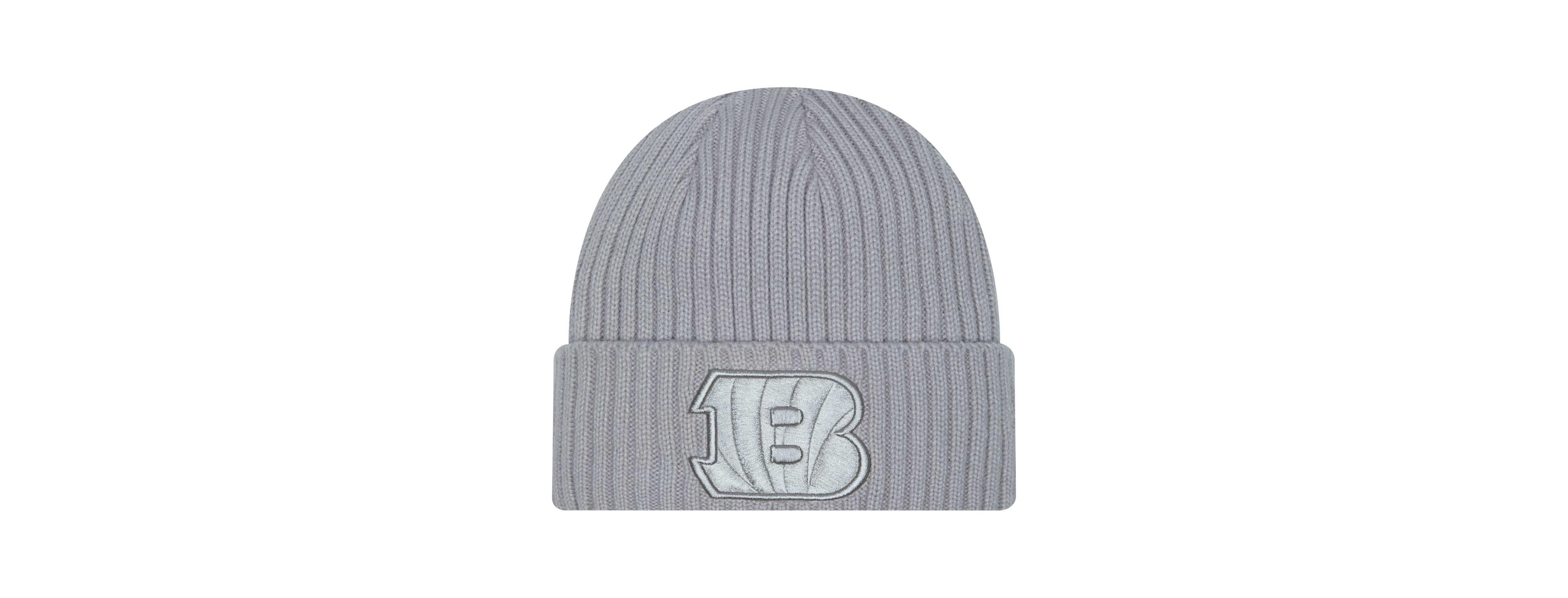 New Era Big Boys and Girls Gray Cincinnati Bengals Color Pack Cuffed Knit Hat