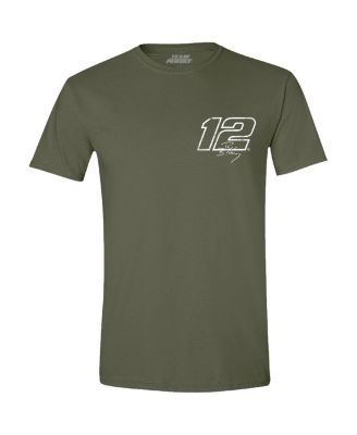 Men's Green Ryan Blaney Flag T-Shirt