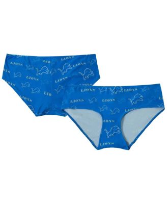 Concepts Sport - Women's Blue Detroit Lions Mosaic Allover Print Knit Panty