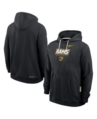 Nike - Men's Black VCU Rams 2025 Sideline Dri-FIT Hoodie