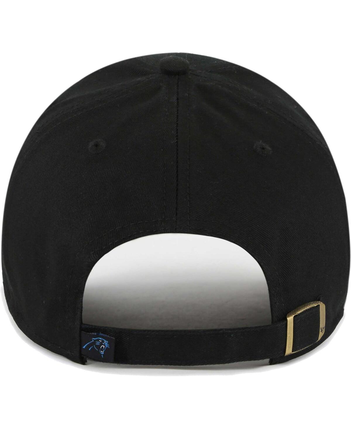 47 Brand Women's Black Carolina Panthers Sidney Clean Up Adjustable Hat In Black