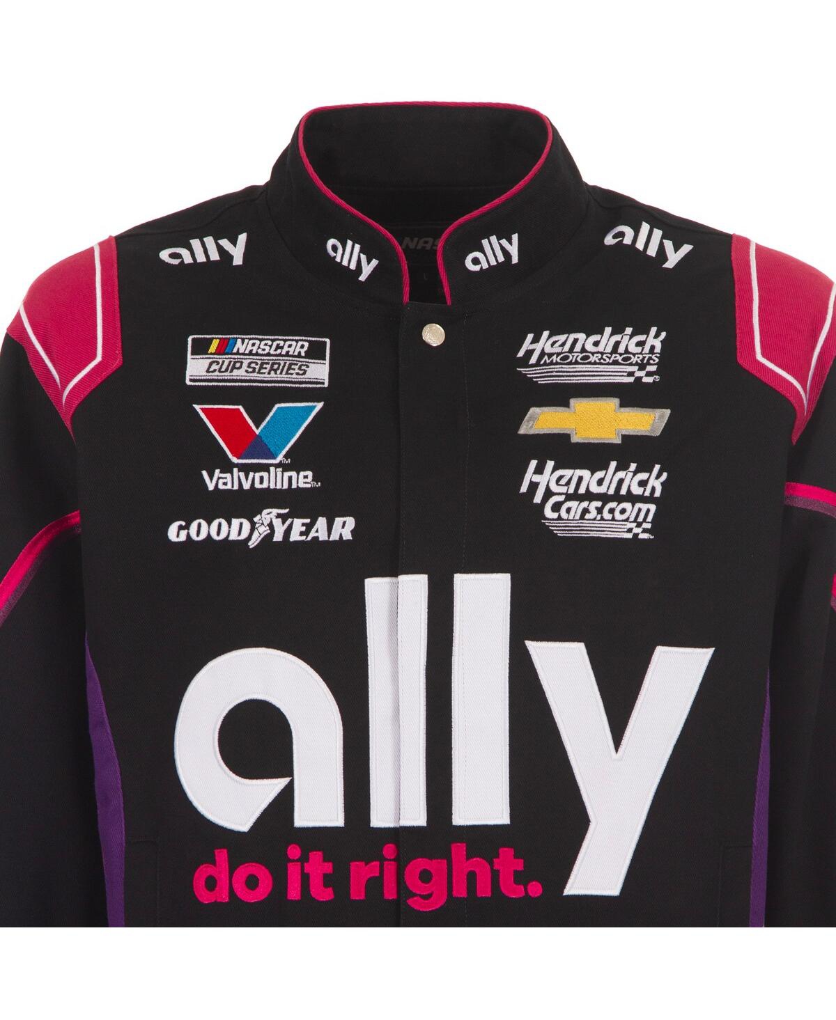 Jh Design Men's Black Alex Bowman Ally Full-snap Twill Uniform Jacket In Black