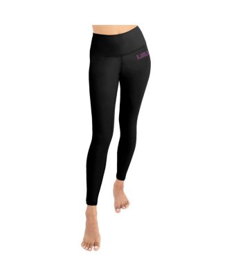 Women's 2-Pack Black LSU Tigers Buttery Soft Midi Bra Leggings Set