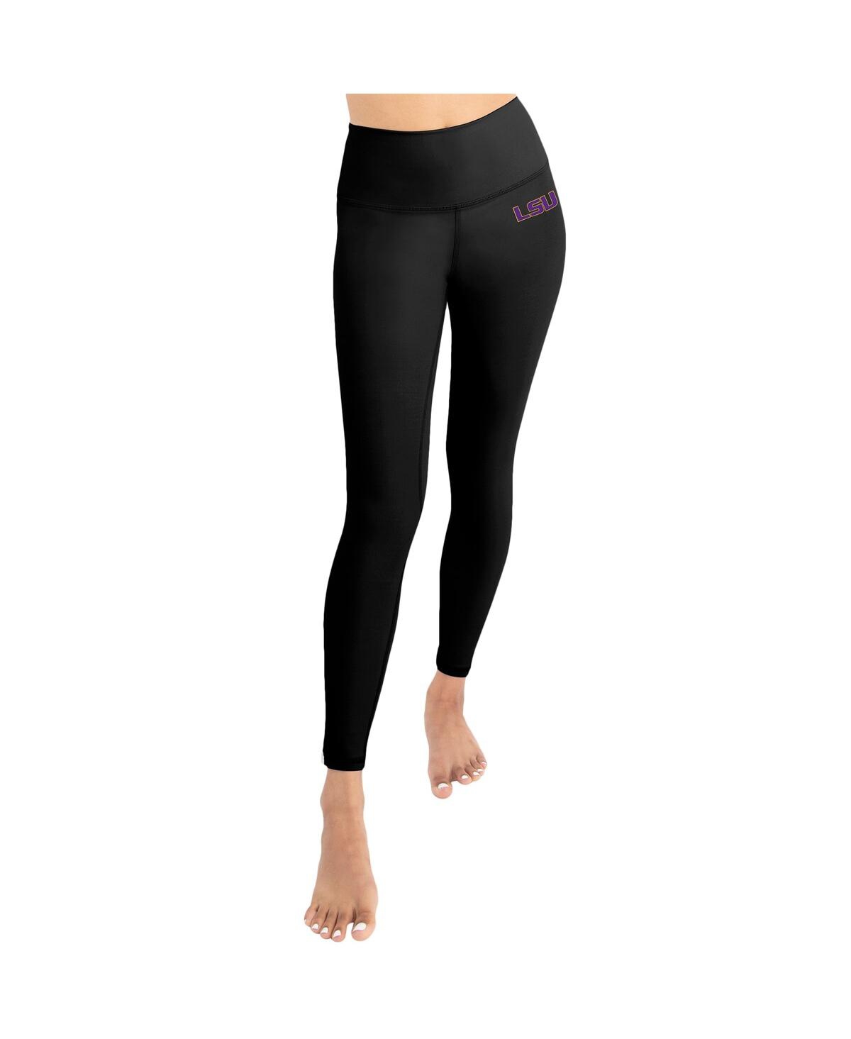 Kadi Brand Women's 2-pack Black Lsu Tigers Buttery Soft Midi Bra Leggings Set In Black