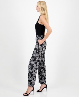 Petite High-Rise Pull-On Wide-Leg Pants