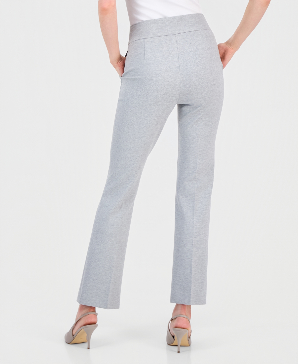 Anne Klein Women's High Rise Pull-On Bootcut Pants