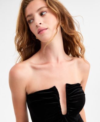 Women's Velvet Hardware Midi Dress, Macy's Exclusive