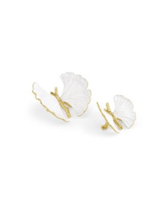 Butterfly Ginkgo Gold Decorative Objects, Set of 2
