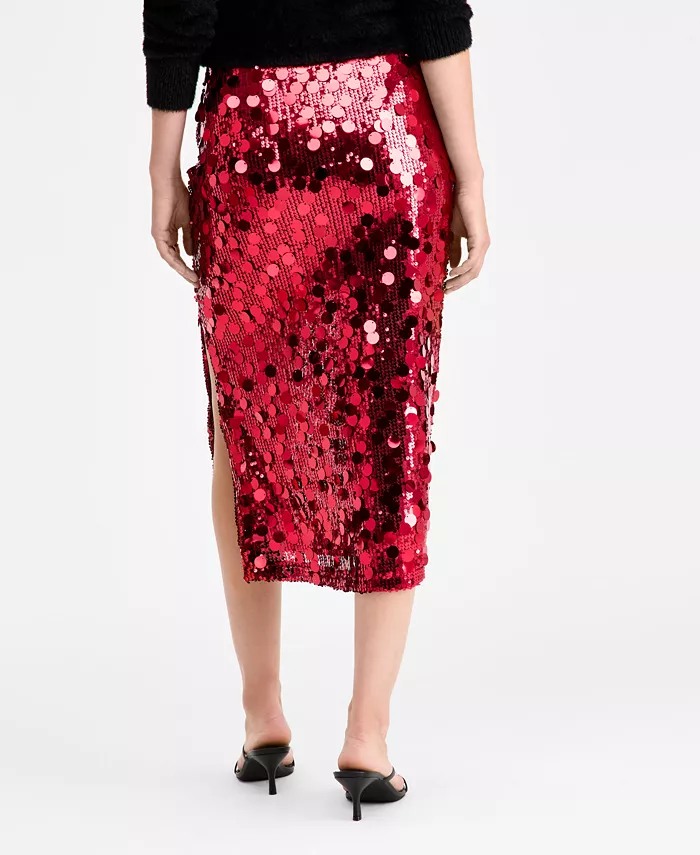 Women's Pailette Midi Skirt - thumbnail 4