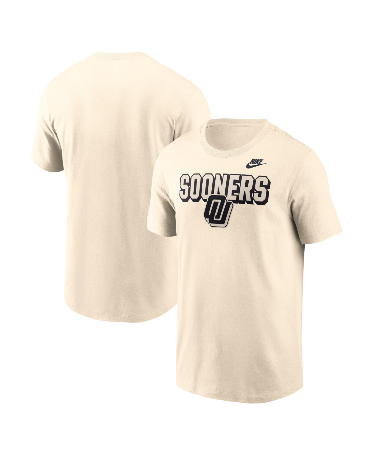 Nike Natural Oklahoma Sooners Bold Fashion T-shirt In White