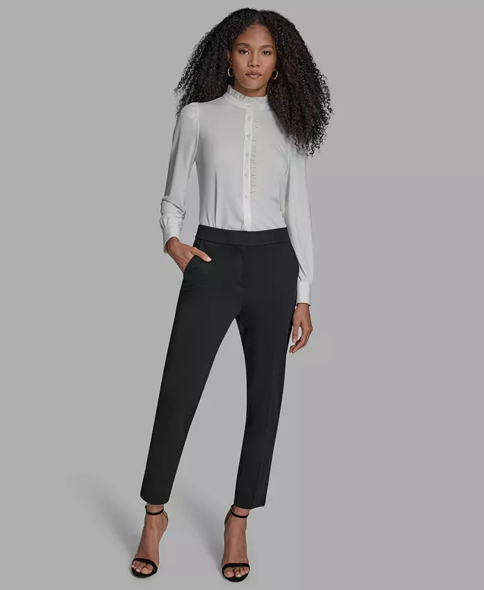 Women's Slim Leg High Rise Pants - thumbnail 2