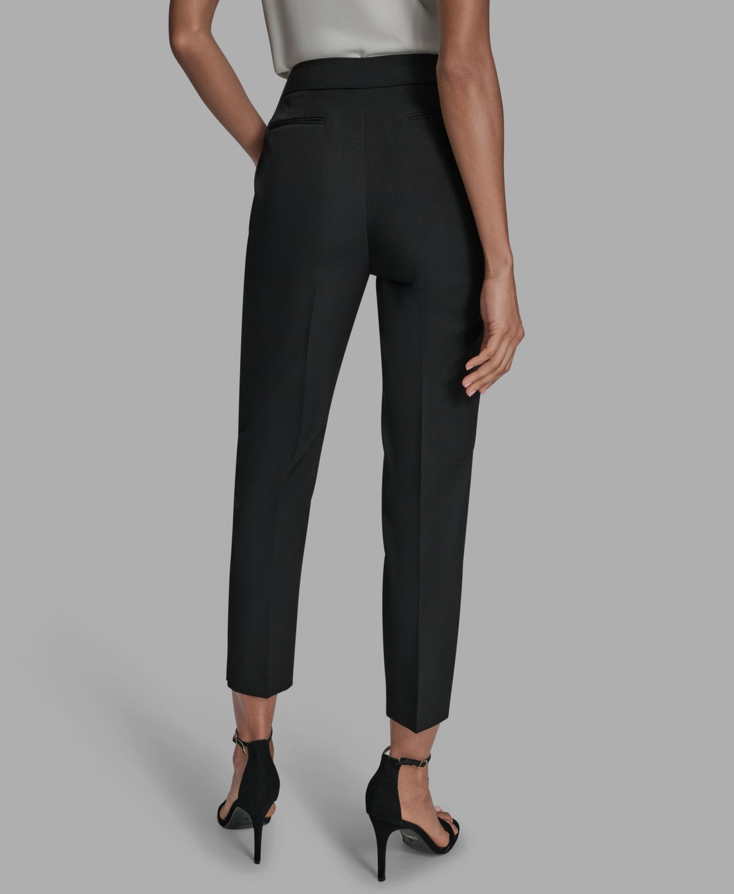 Женские брюки BCBG Slim Leg, цвет: Чёрный — фото 3