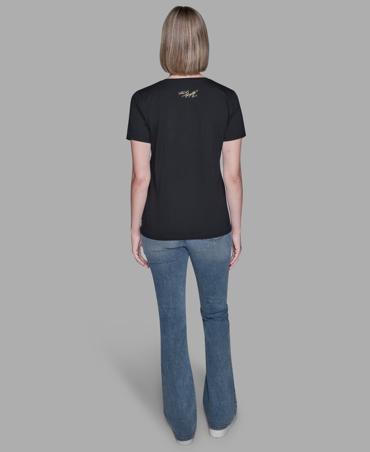 Karl Lagerfeld Women's Eiffel Tower T-shirt In Black