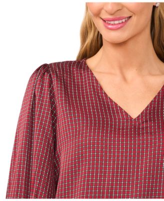 Women's Long Sleeve V-Neck Top