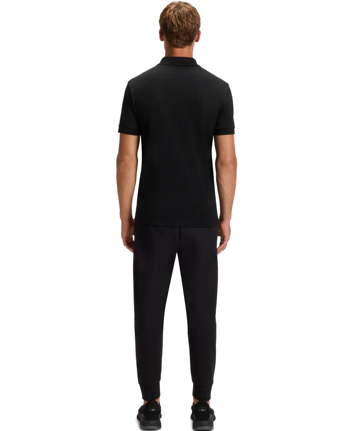 Hugo Boss Boss By  Men's Double B Pima Cotton Polo Shirt In Black