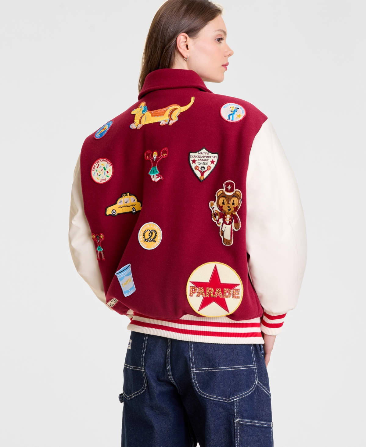 Macy's Thanksgiving Day Parade Unisex Classic Varsity Jacket,  Exclusive In Red
