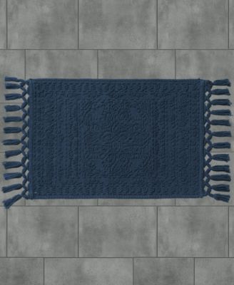 Nellore Fringe Cotton 17" x 28" Bath Rug