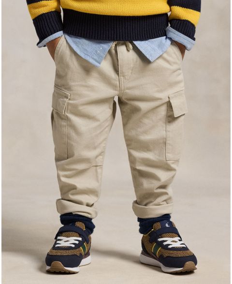 Брюки Polo Ralph Lauren Stretch Chino Cargo Pant для мальчиков, цвет: Серо-бежевый
