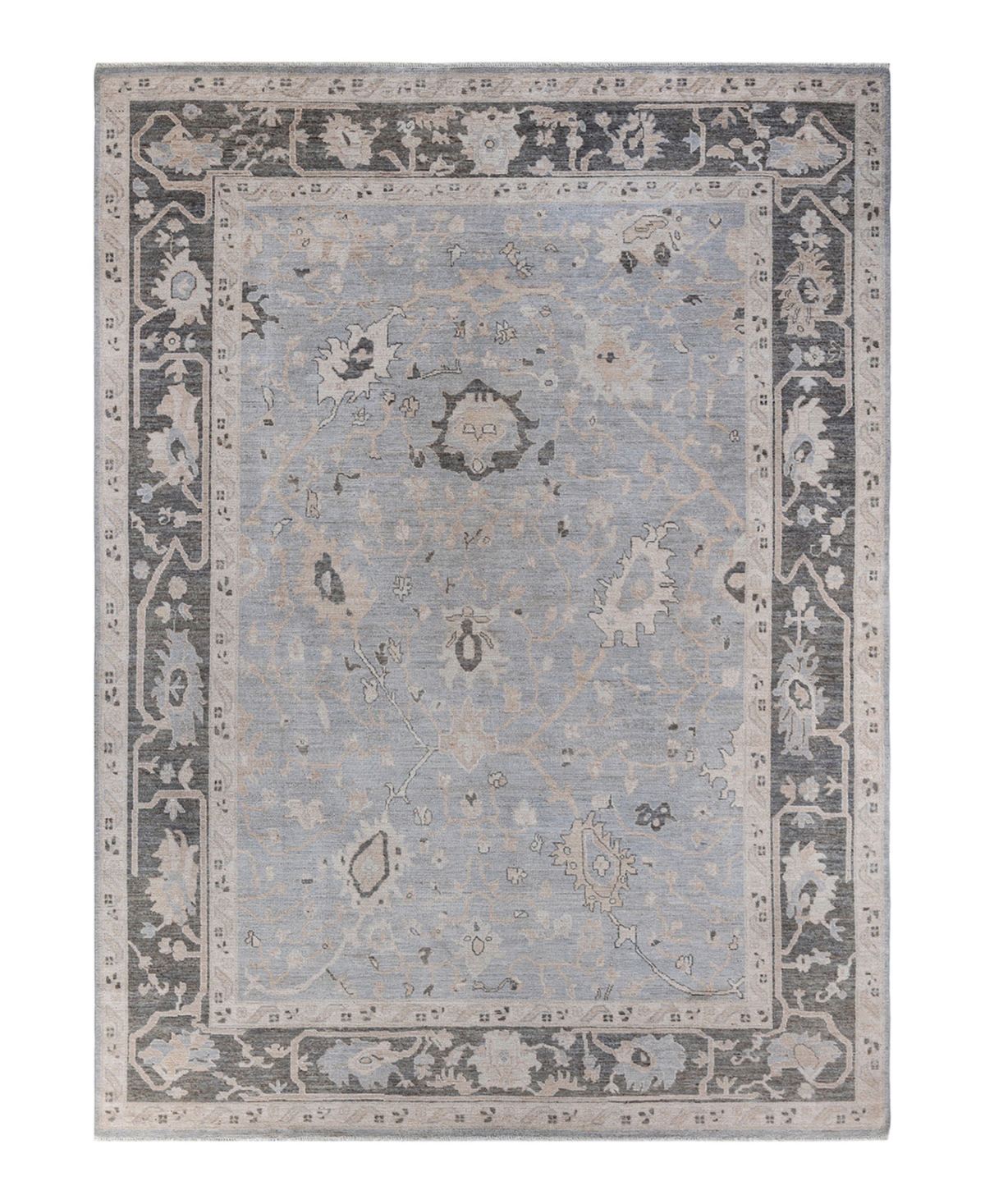 Adorn Hand Woven Rugs Oushak M1982 Rug Collection In Gray