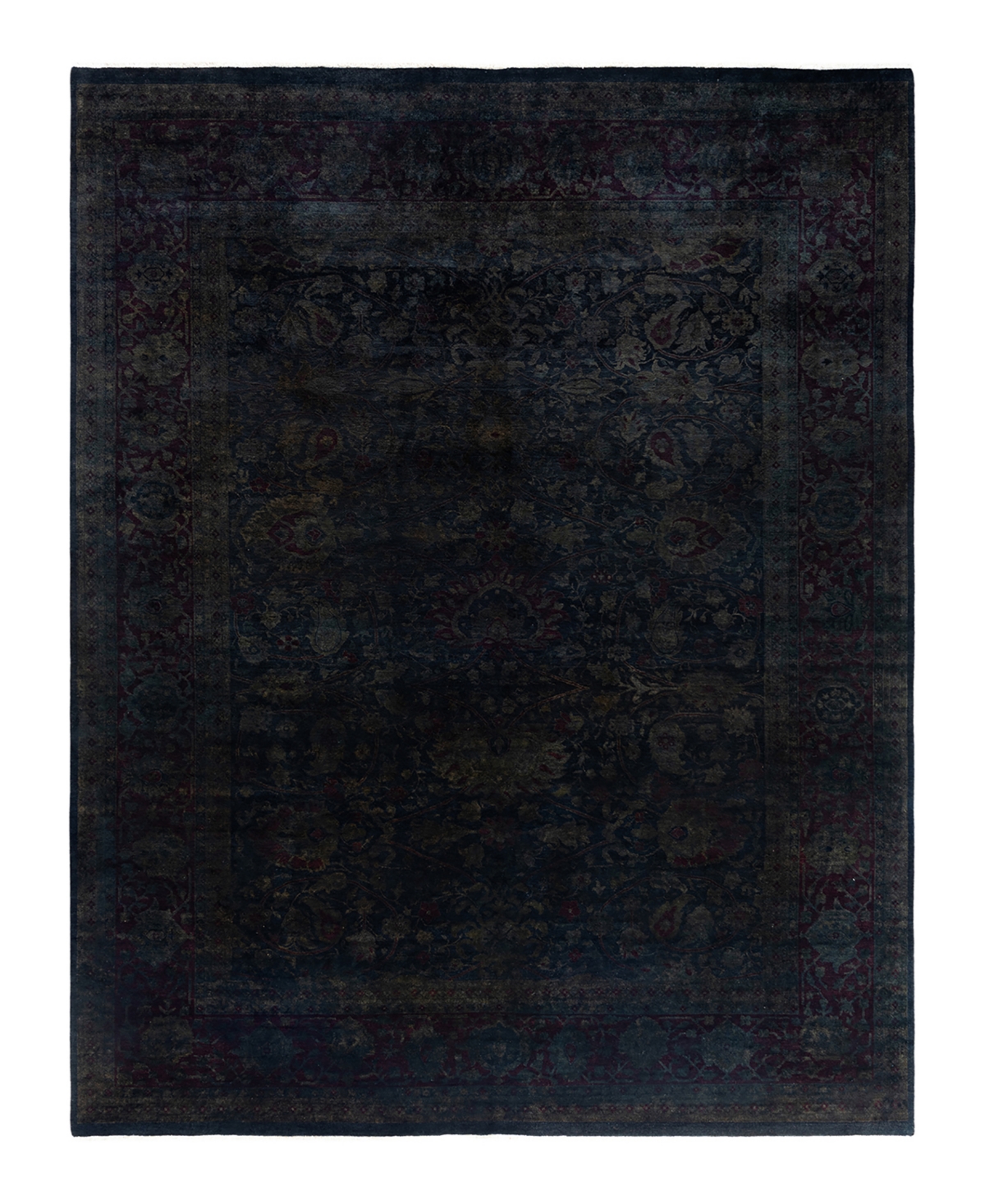 Adorn Hand Woven Rugs Fine Vibrance M1149 8'2"x10'4" Area Rug In Gray