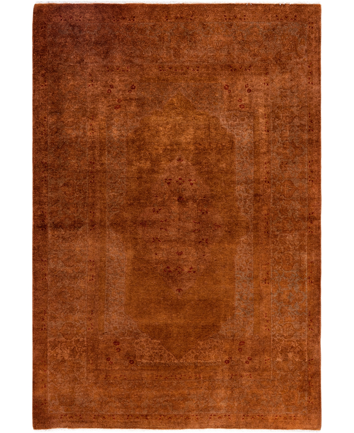 Adorn Hand Woven Rugs Fine Vibrance M1482 5'2"x7'7" Area Rug In Orange