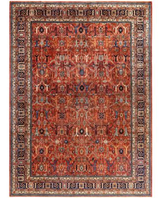 Adorn Hand Woven Rugs Serapi M0103 54 Rug Collection In Red