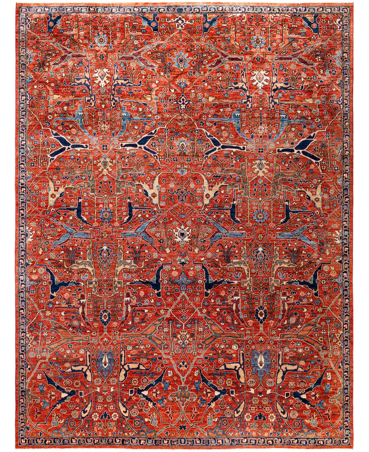 Adorn Hand Woven Rugs Serapi M0103-115 8'11"x11'9" Area Rug In Red