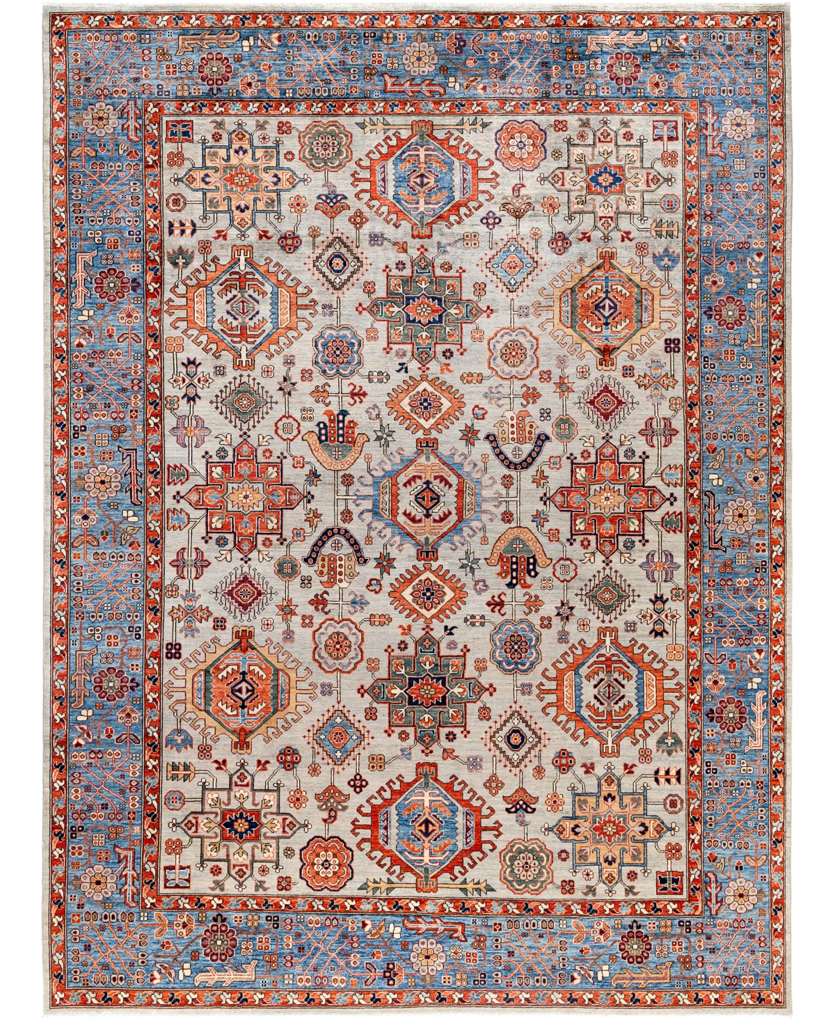Adorn Hand Woven Rugs Serapi M0103-164 9'1"x11'11" Area Rug In Gray