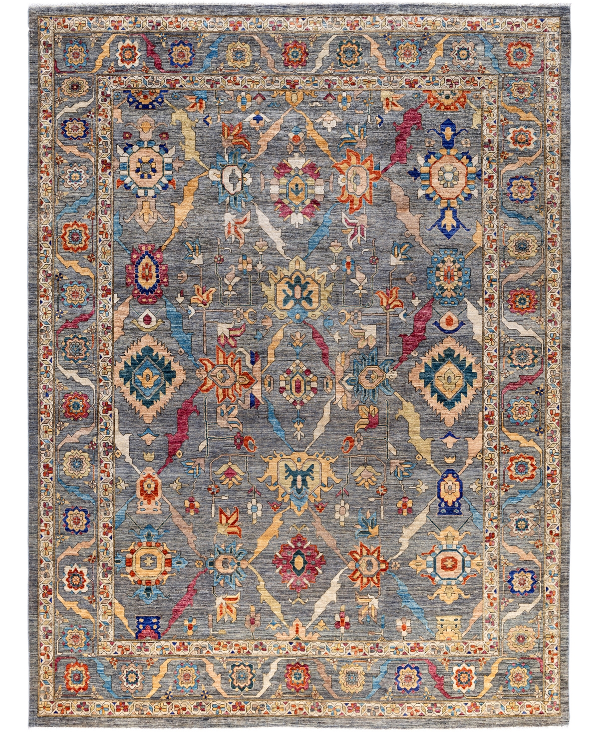 Adorn Hand Woven Rugs Serapi M0103-171 9'1"x12'2" Area Rug In Gray