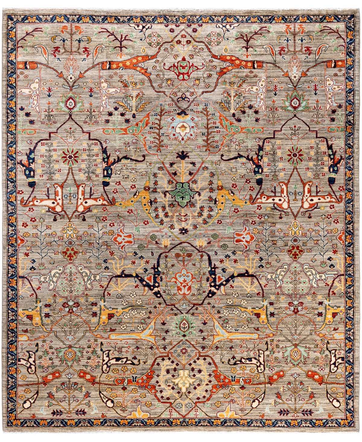 Adorn Hand Woven Rugs Serapi M0103-230 8'3"x9'10" Area Rug In Brown
