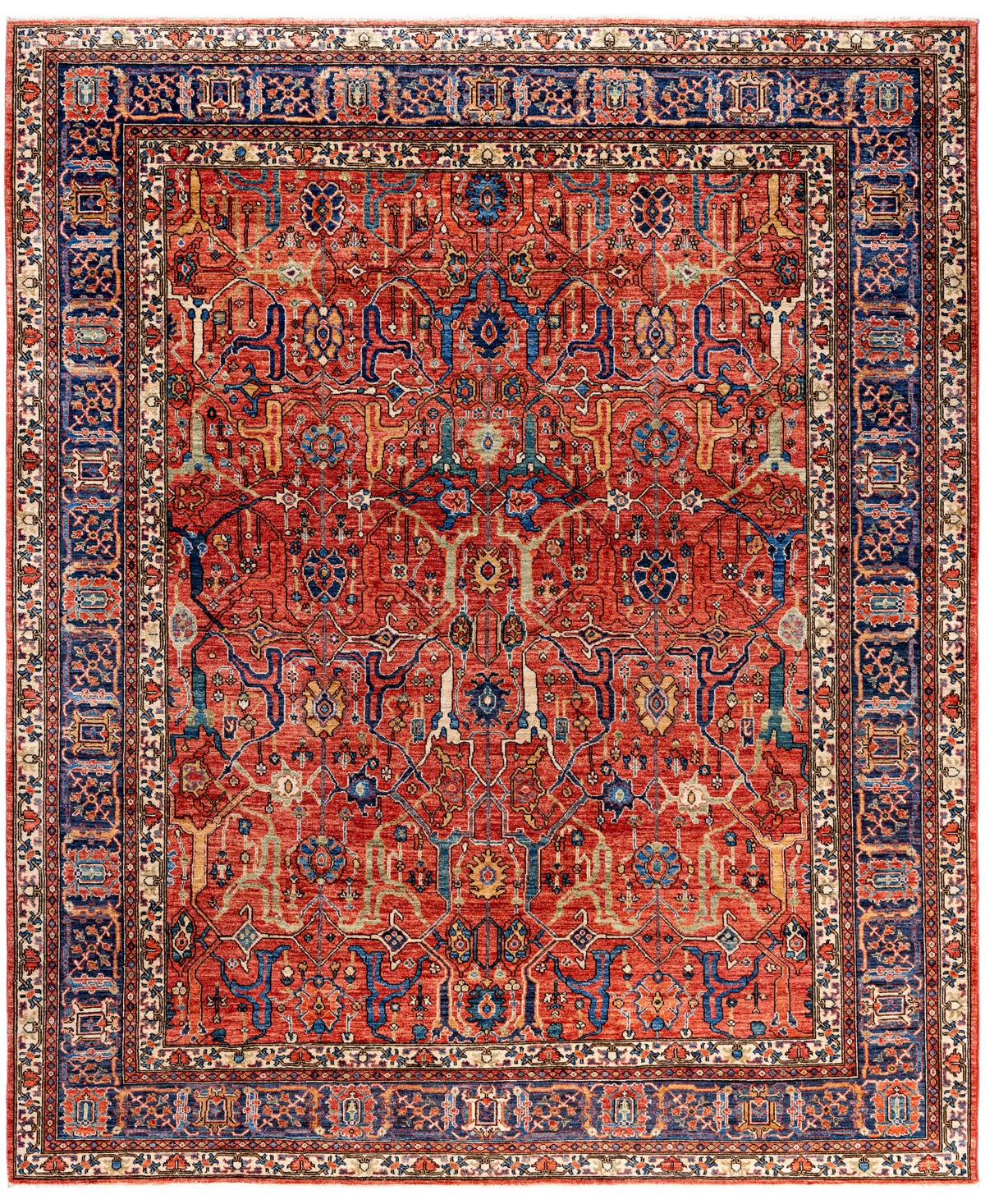 Adorn Hand Woven Rugs Serapi M0103-241 8'3"x10' Area Rug In Red