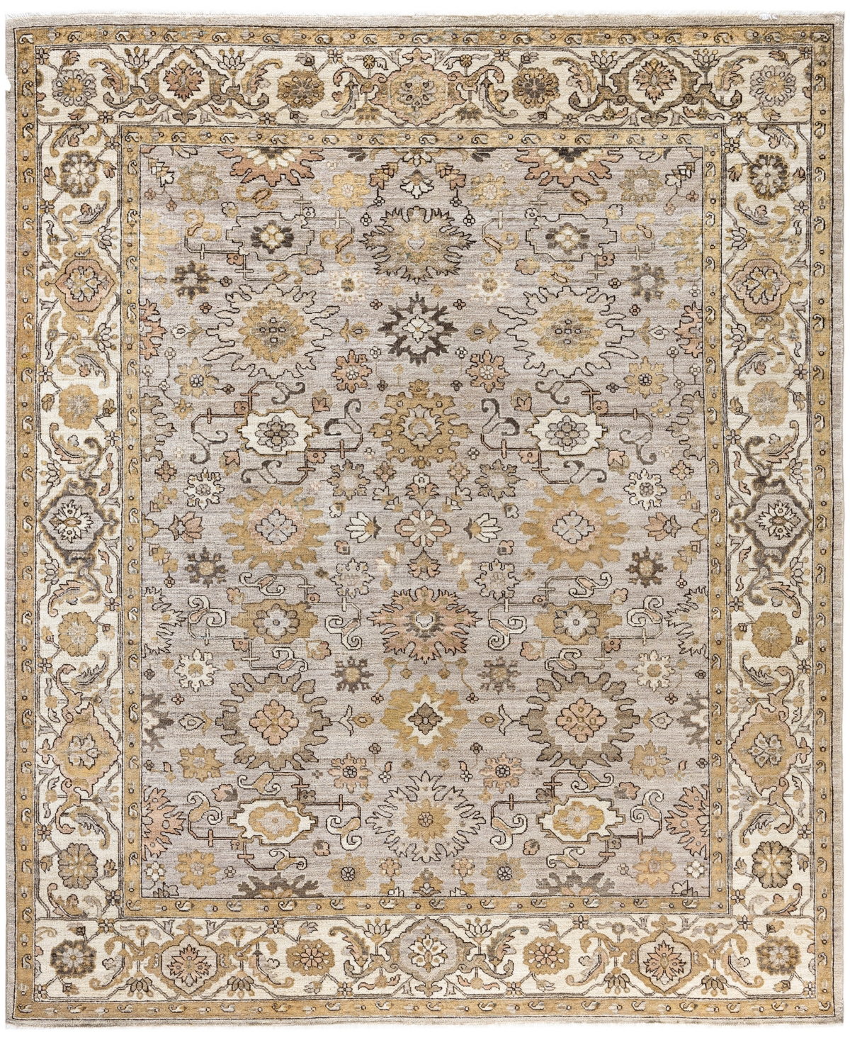 Adorn Hand Woven Rugs Serapi M0103-252 7'10"x9'9" Area Rug In Gray