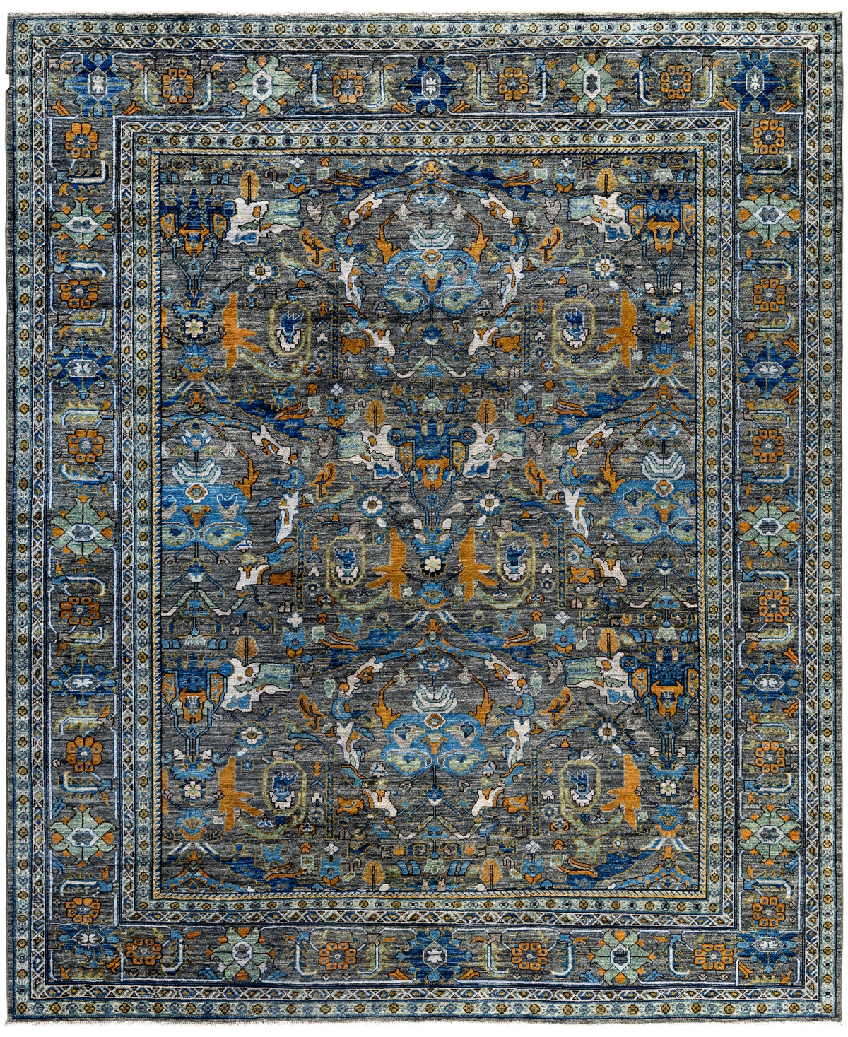 Adorn Hand Woven Rugs Serapi M0103-262 7'11"x9'9" Area Rug In Green