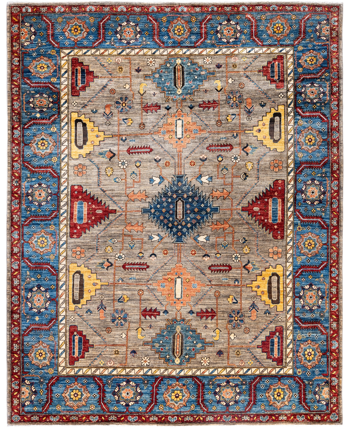 Adorn Hand Woven Rugs Serapi M0103-272 8'1"x10'2" Area Rug In Brown
