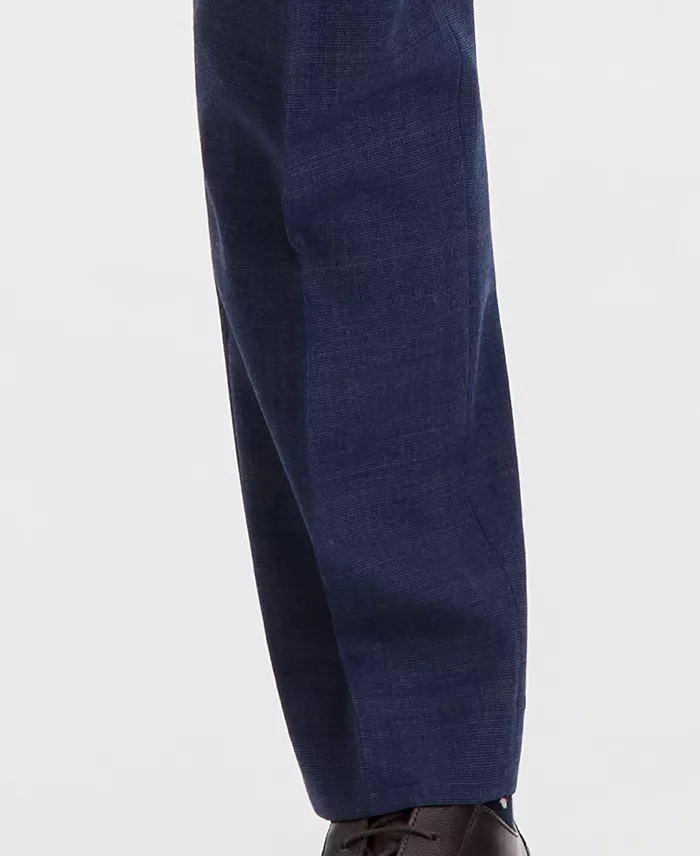 Men's Modern-Fit Wool-Blend Windowpane Suit Separates Pants - thumbnail 6