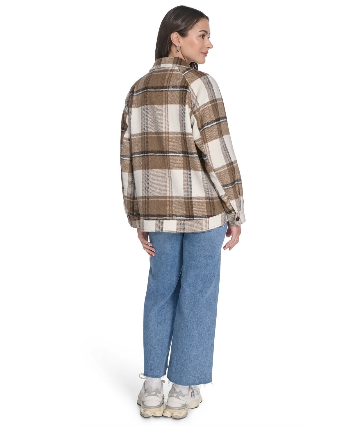Levi's Women's Wool Blend Shirt Jacket In Brown