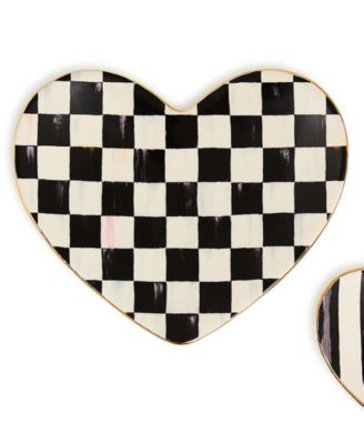 Courtly Heart Trinket Dishes, Set of 2