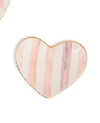 Rosy Heart Trinket Dishes, Set of 2