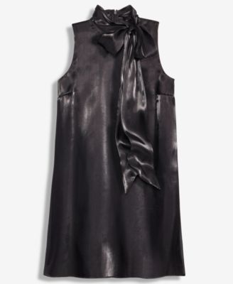 Women's Solid Bow Shift Dress, Macy's Exclusive