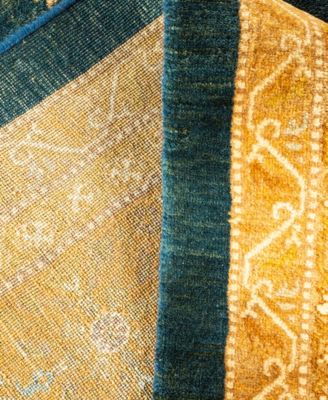 Adorn Hand Woven Rugs Mogul M1320 Rug Collection In Green