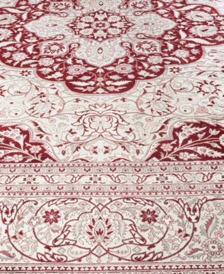 Adorn Hand Woven Rugs Mogul M1095 Rug Collection In Red