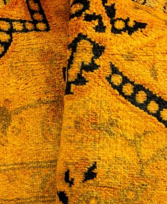 Adorn Hand Woven Rugs Fine Vibrance M1198 Rug Collection In Brown