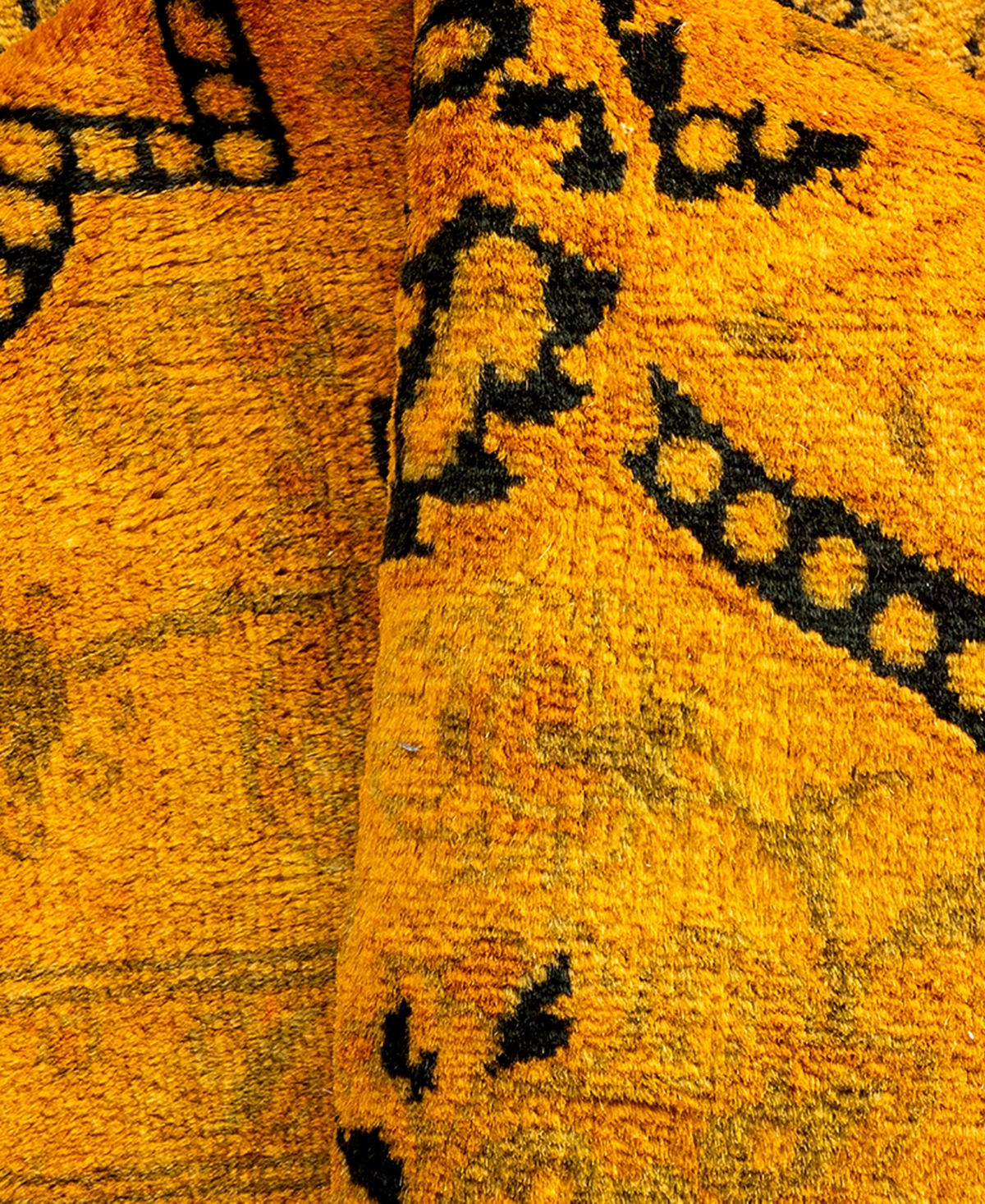 Adorn Hand Woven Rugs Fine Vibrance M1198 3'1"x5'3" Area Rug In Gold