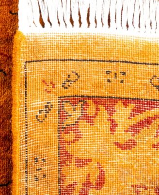 Adorn Hand Woven Rugs Fine Vibrance M1348 Rug Collection In Orange