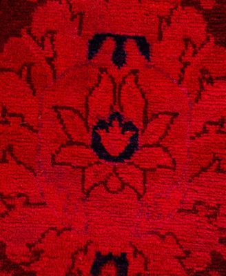 Adorn Hand Woven Rugs Fine Vibrance M1265 Rug Collection In Red