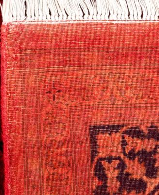 Adorn Hand Woven Rugs Fine Vibrance M1205 Rug Collection In Red