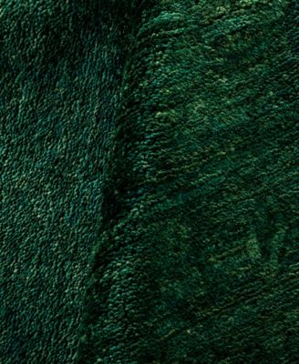 Adorn Hand Woven Rugs Fine Vibrance M1480 Rug Collection In Green