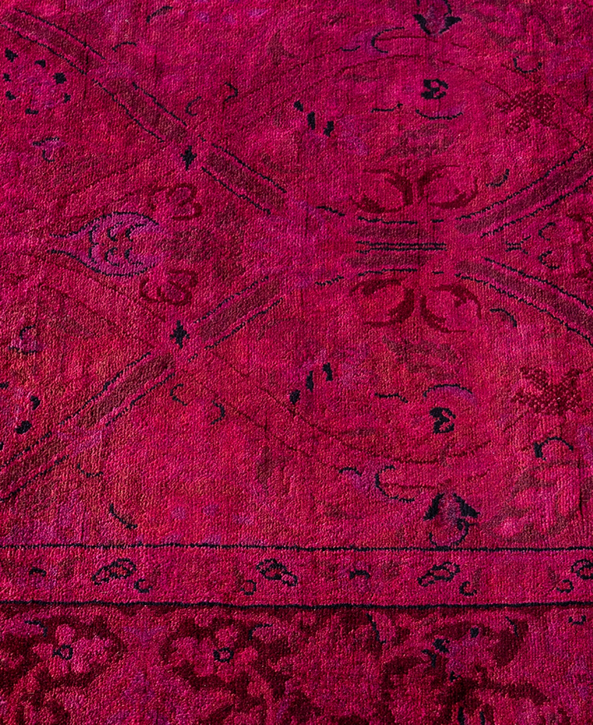 Adorn Hand Woven Rugs Fine Vibrance M1380 2'6"x10'10" Runner Area Rug In Red