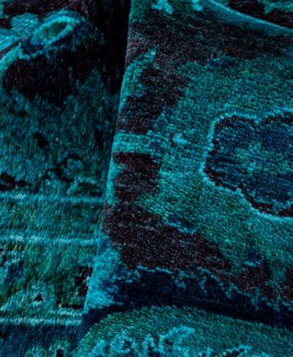Adorn Hand Woven Rugs Fine Vibrance M1322 Rug Collection In Blue